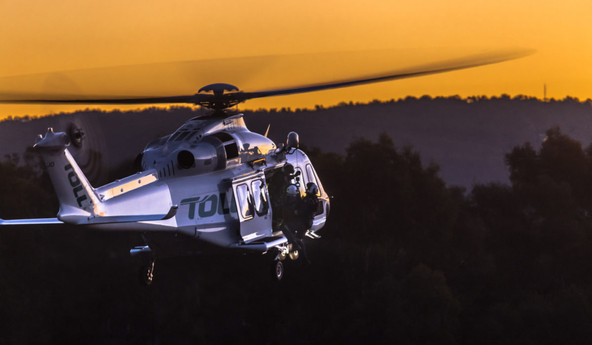 THE TOLL RESCUE HELICOPTER SERVICE IS AIRBORNE FOR COMMUNITIES OF NSW