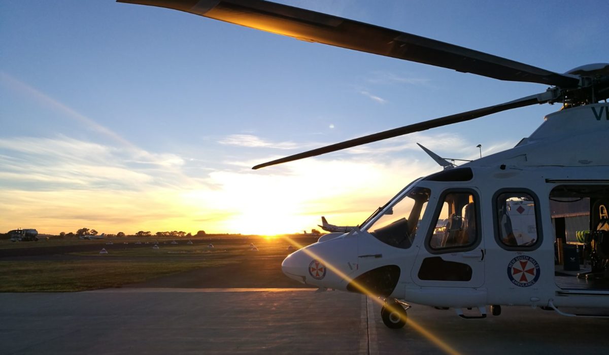 Over 1200 missions from the NSW Ambulance & Toll Rescue Helicopter Base in Bankstown