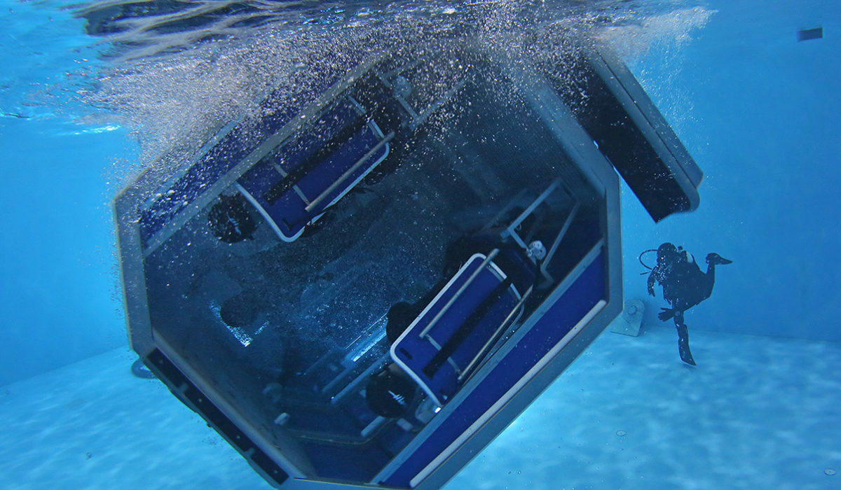 HELICOPTER UNDERWATER TRAINING FACILITY SHOWCASED